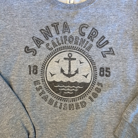 Santa Cruz Gray Crewneck Sweatshirt - Picture 2 of 3